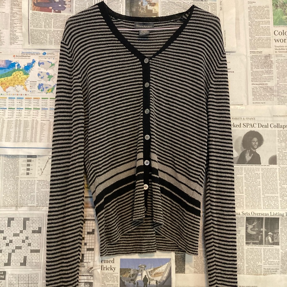 Y2K striped sweater
